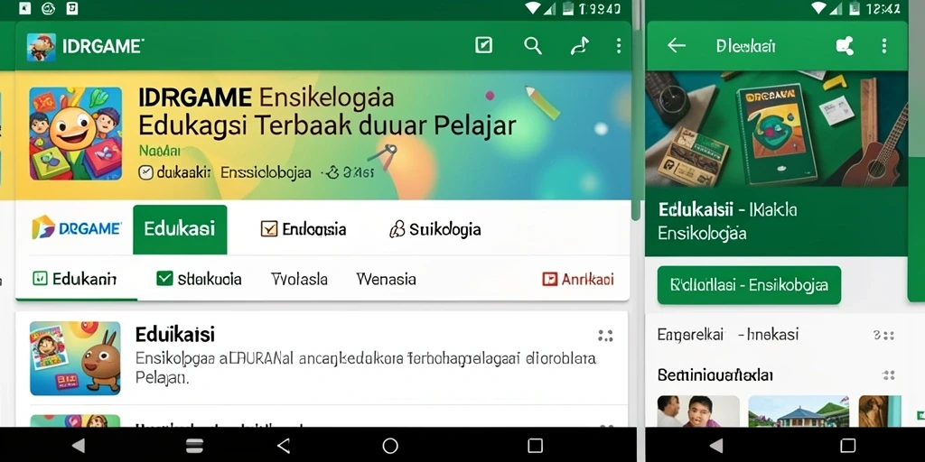 Antarmuka pengguna IDRGAME yang intuitif dan informatif.