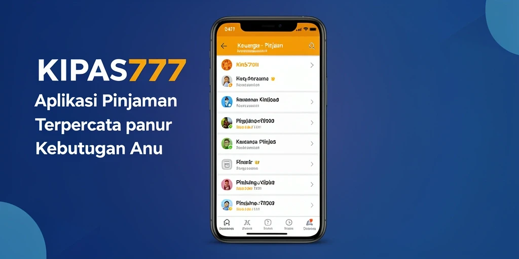 Antarmuka KIPAS777 yang sederhana dan efisien untuk pengajuan pinjaman.